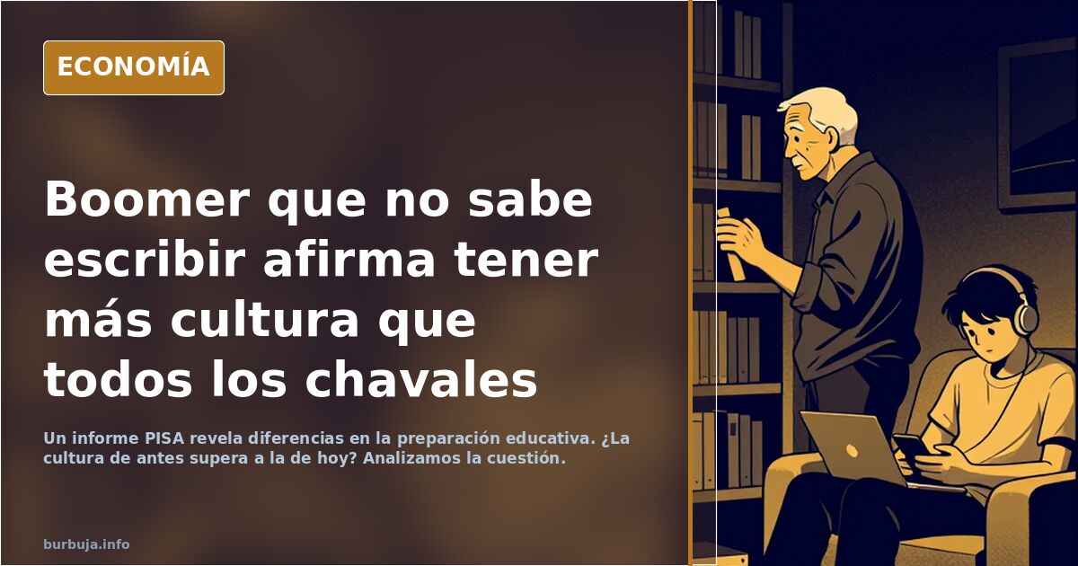 Boomer que no sabe escribir dice tener más cultura