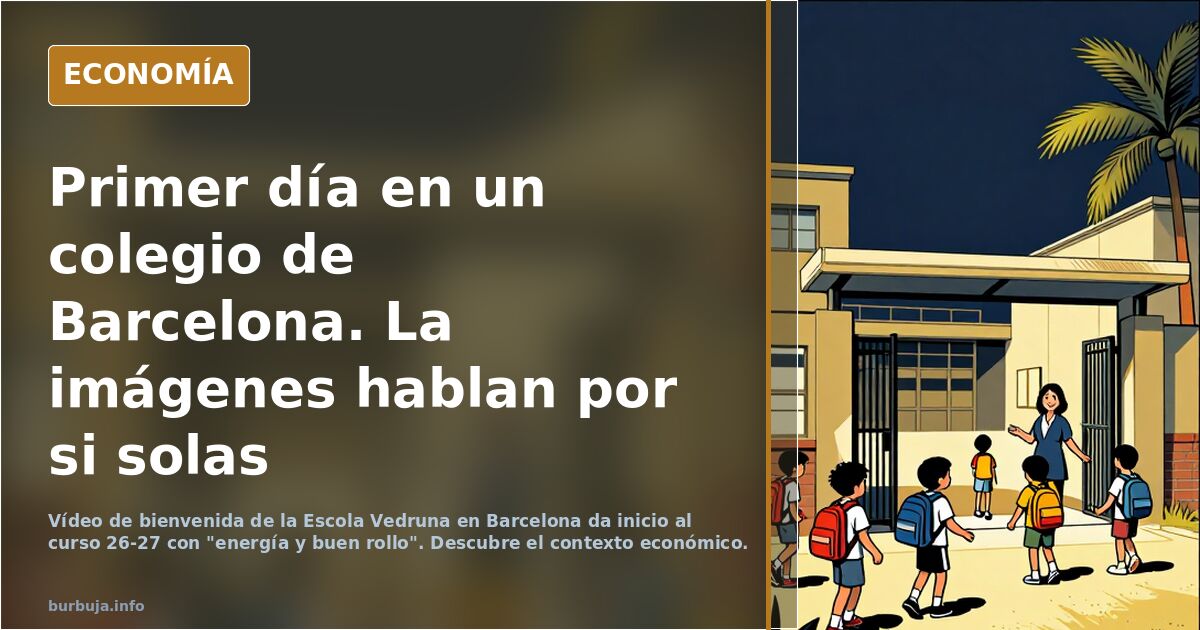 Primer día en un colegio de Barcelona. La imágenes hablan por si solas