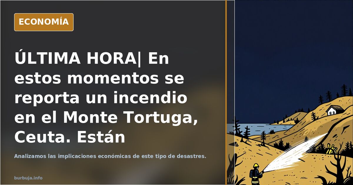 ÚLTIMA HORA| En estos momentos se reporta un incendio en el Monte Tortuga, Ceuta. Están quemando Ceuta