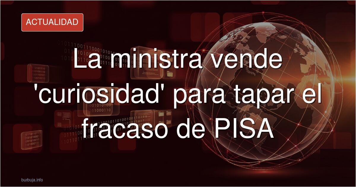 Estudiantes en un aula de secundaria con una gráfica de resultados PISA en pantalla