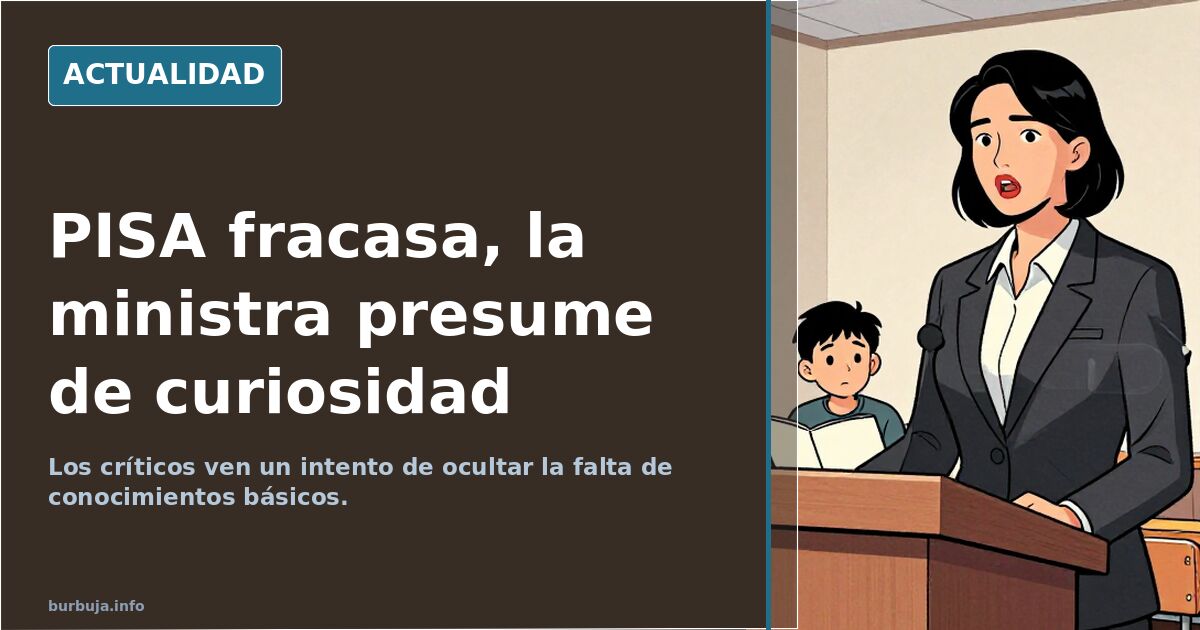Estudiantes en un aula de secundaria con una gráfica de resultados PISA en pantalla