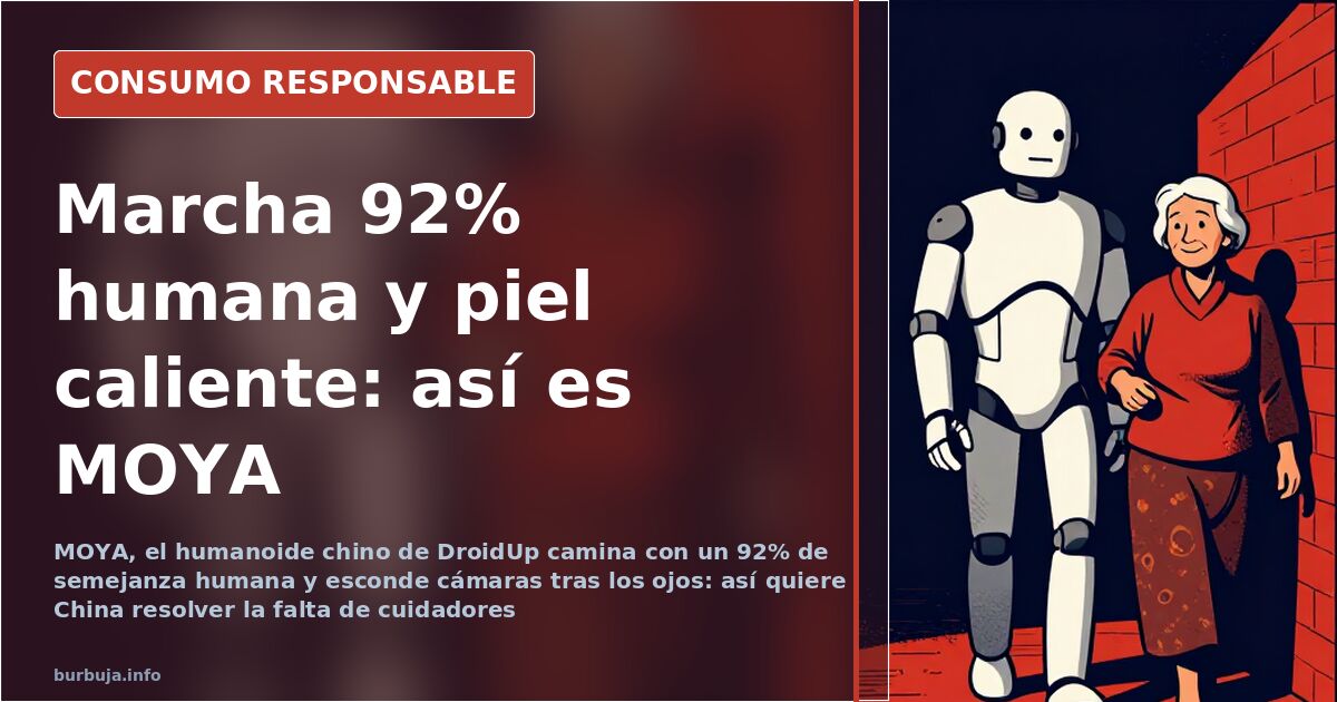 MOYA, el humanoide chino con piel caliente para cuidar mayores
