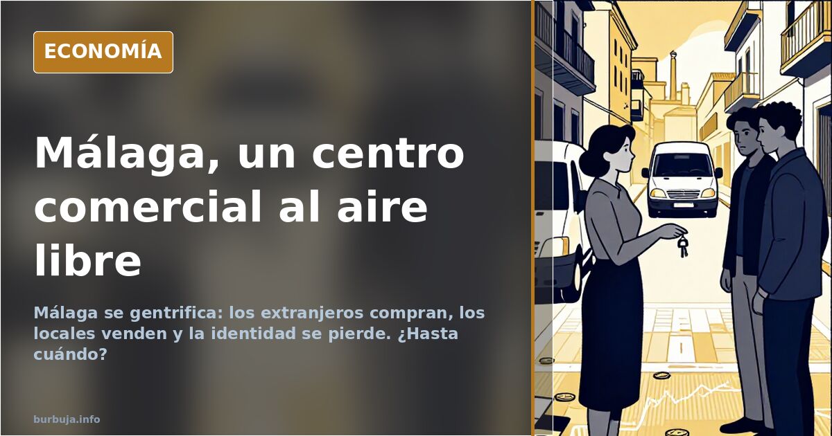 Málaga no es ya para los malagueños: la huida de los locales
