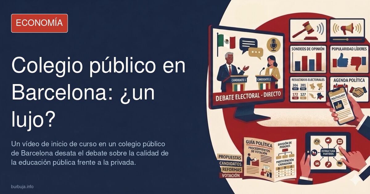 Colegio público de Barcelona sube un vídeo del primer día de clase y…