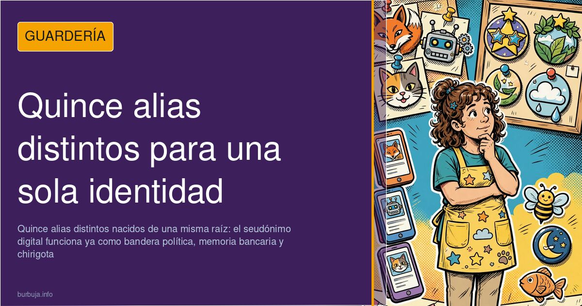 Un alias, quince variantes: radiografía del seudónimo digital
