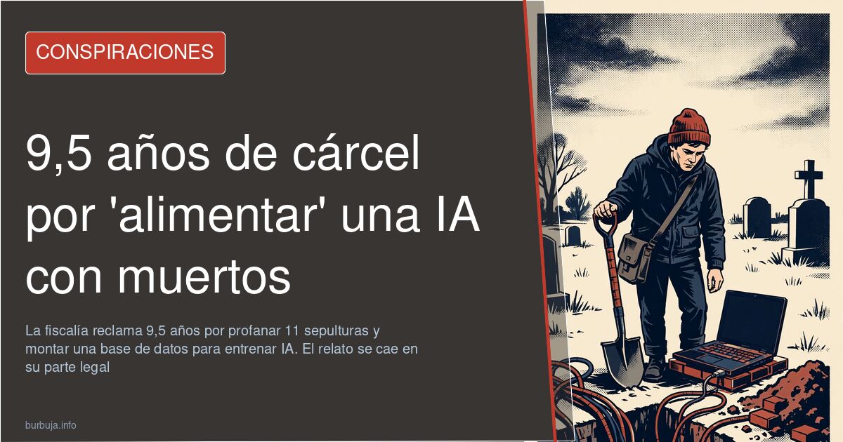 Nueve años y medio de cárcel por 'entrenar' una IA con huesos
