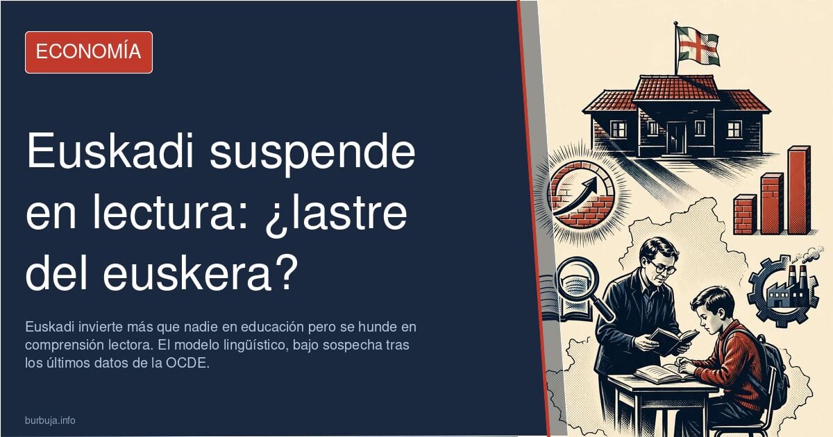 Datos de la OCDE muestran a Euskadi a la cola en lectura en España