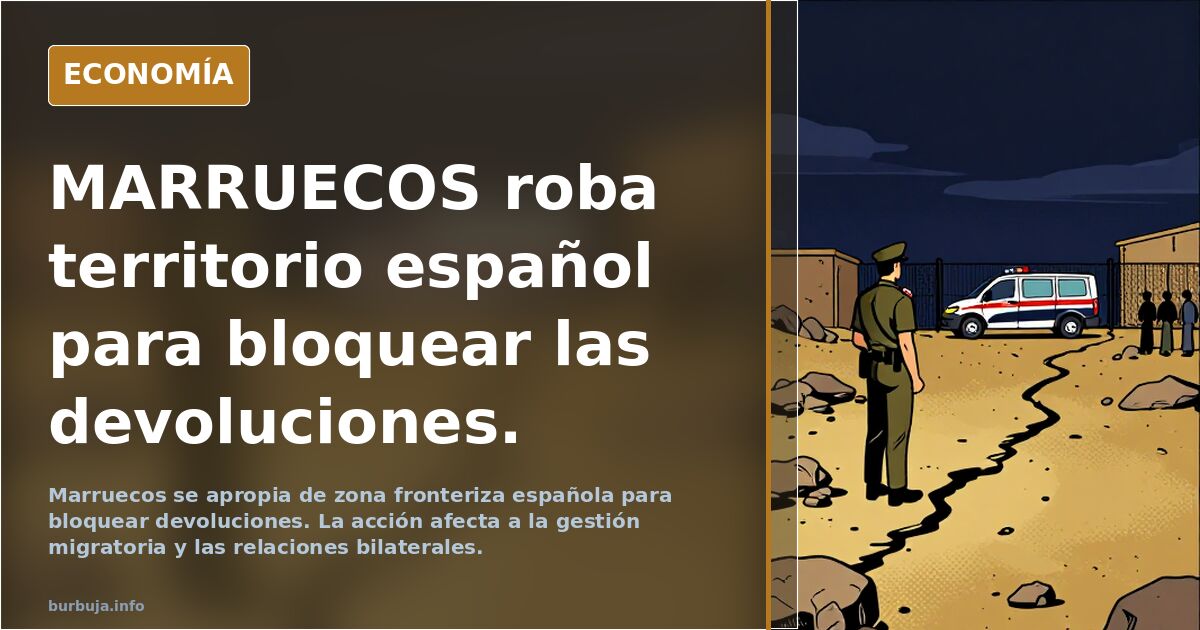 MARRUECOS  roba territorio español para bloquear las devoluciones.
