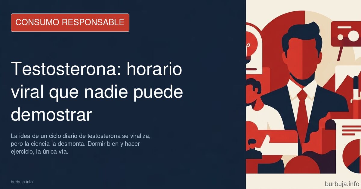Gráfico del ciclo de testosterona a lo largo del día
