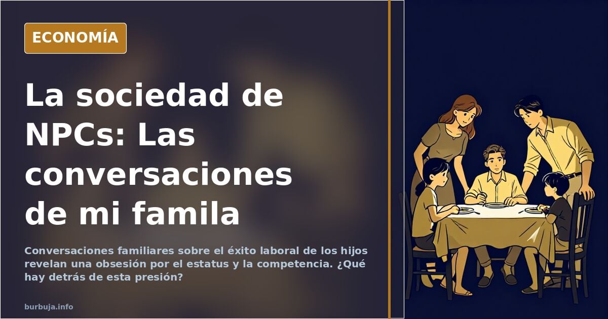 La sociedad de NPCs: Las conversaciones de mi famila