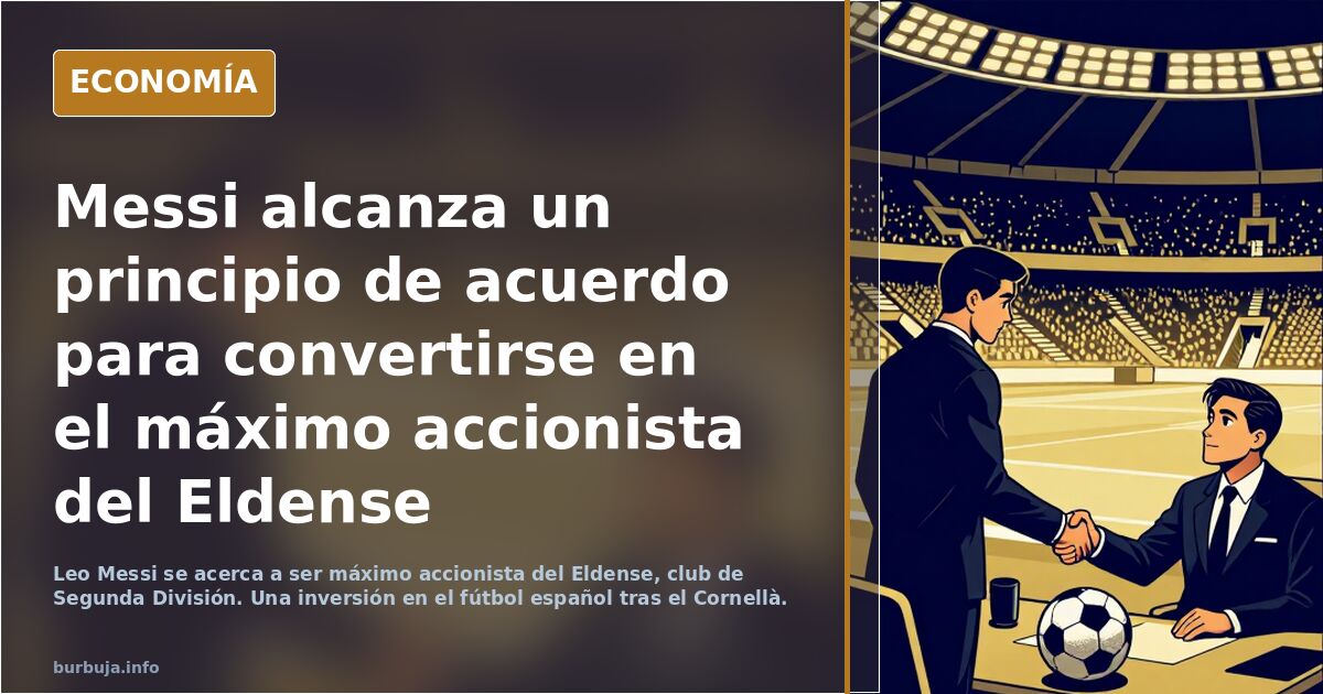 Messi alcanza un principio de acuerdo para convertirse en el máximo accionista del Eldense