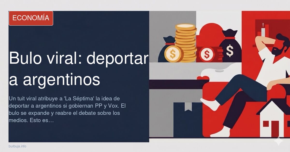 Pantalla de televisión encendida en un estudio durante un debate sobre la deportación por acento argentino en La Séptima