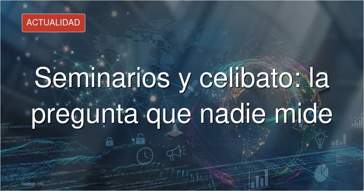 Seminario católico con pasillo y bancos vacíos, imagen que ilustra el tema del celibato y la formación sacerdotal