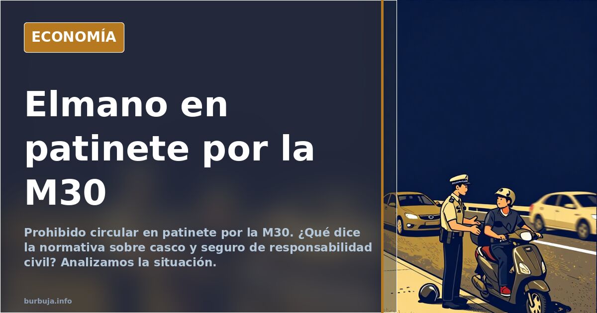Elmano en patinete por la M30