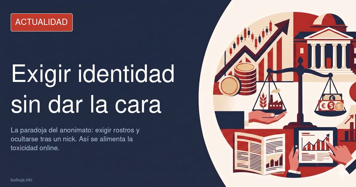 La paradoja del anonimato: exigir caras y ocultarse tras un nick