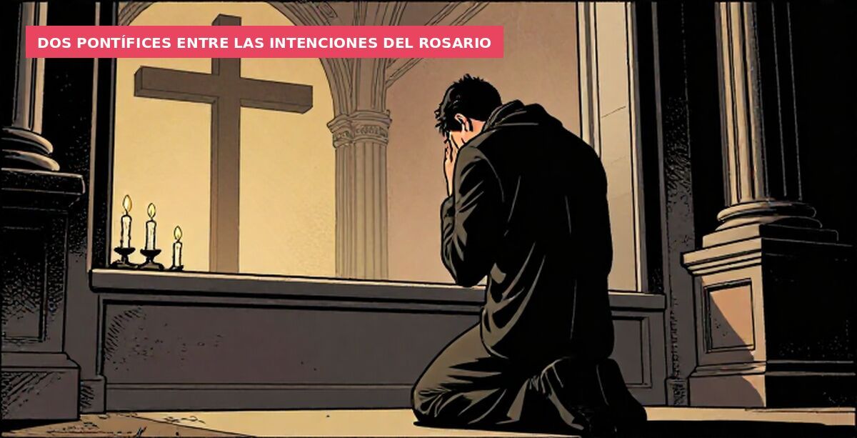 Dos pontífices entre las intenciones del Rosario