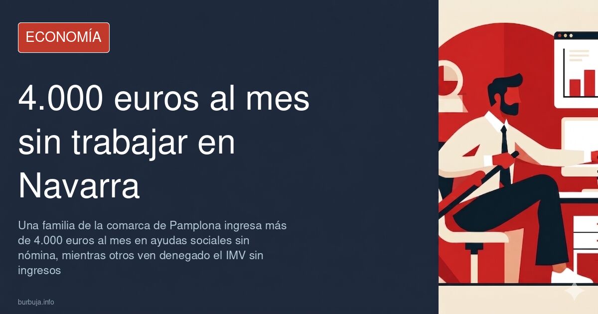 Vivienda en la comarca de Pamplona donde una familia suma 4.000 euros al mes en ayudas públicas sin nómina