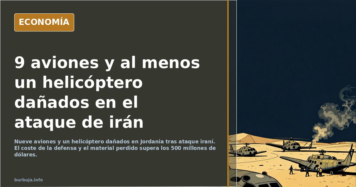 9 aviones y al menos un helicóptero dañados en el ataque de irán