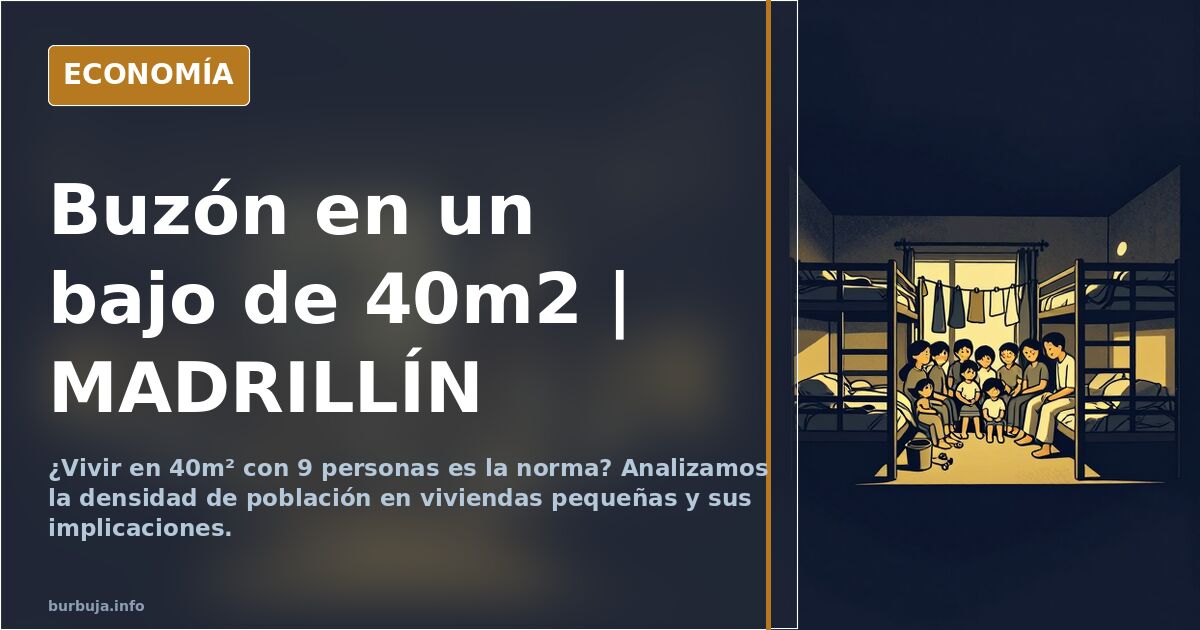 Buzón en un bajo de 40m2 | MADRILLÍN