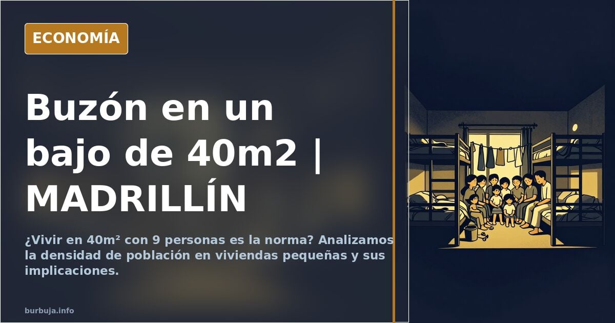 Buzón en un bajo de 40m2 | MADRILLÍN