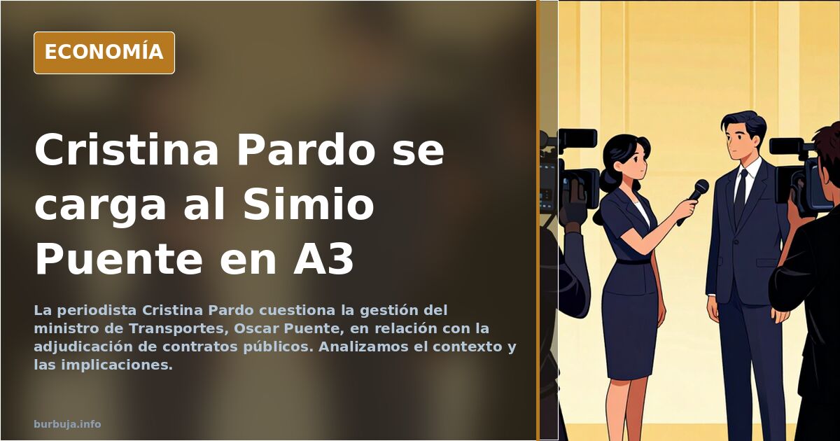 Cristina Pardo se carga a Puente en A3