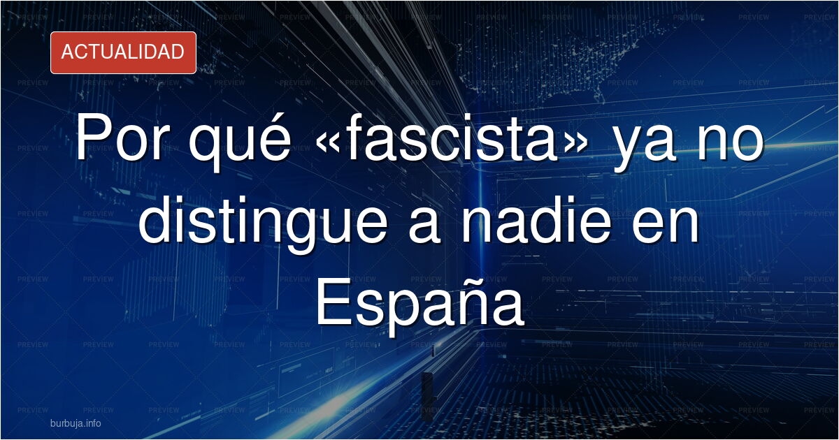 Carteles electorales de PP y VOX junto a una pancarta con la palabra fascismo en una calle española