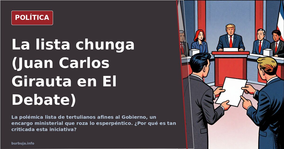 La lista chunga (Juan Carlos Girauta en El Debate)