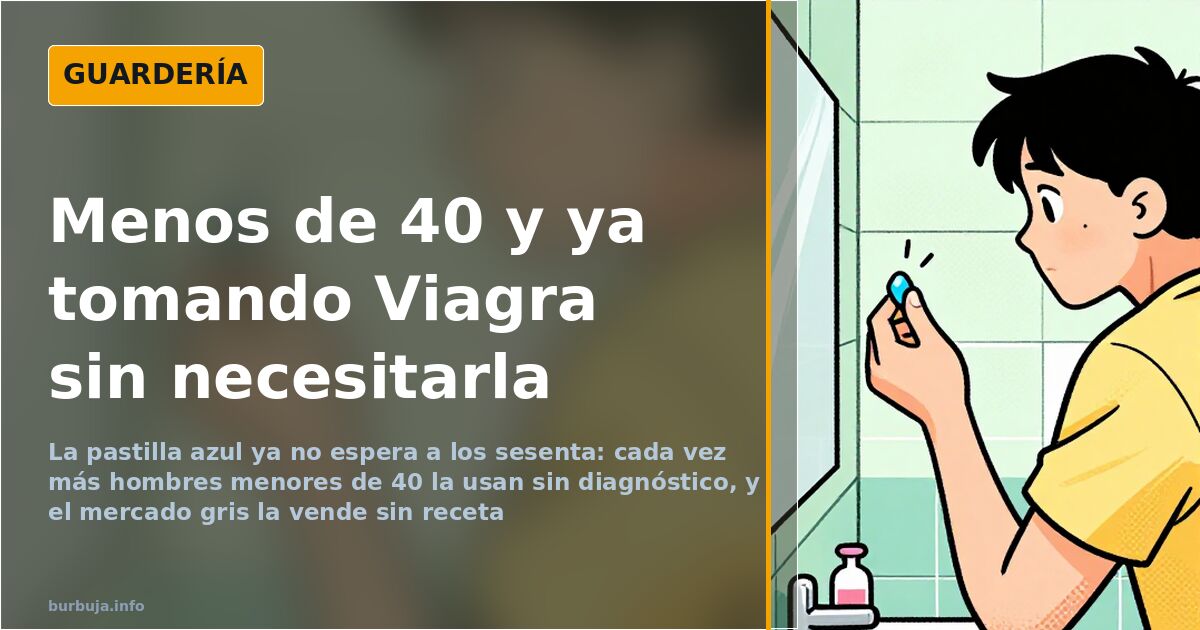 Viagra sin receta entre menores de 40: el rendimiento como excusa