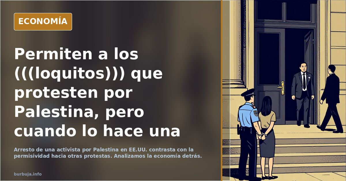 Permiten a los (((loquitos))) que protesten por Palestina, pero cuando lo hace una persona sana sucede esto