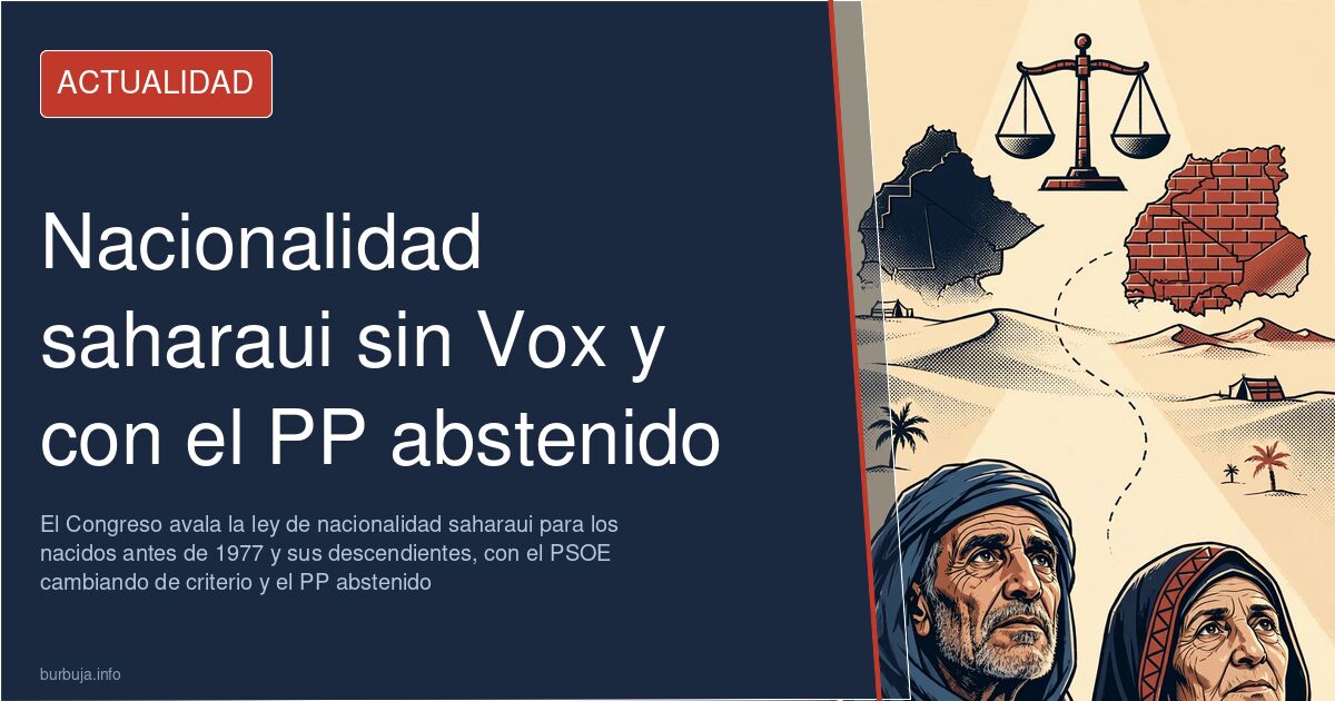 Sesión del Congreso de los Diputados donde se debate y vota la ley de nacionalidad saharaui