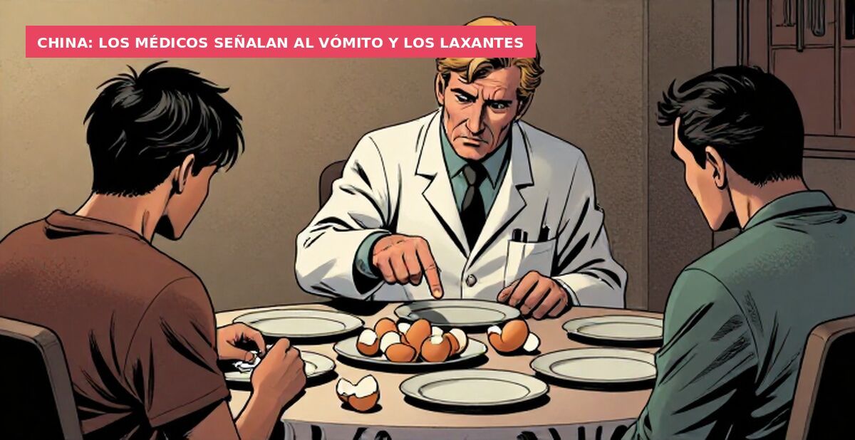 China: los médicos señalan al vómito y los laxantes