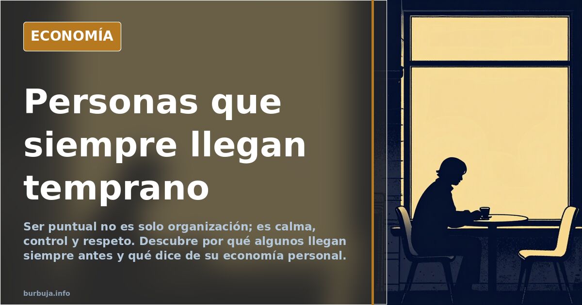 Personas que siempre llegan temprano