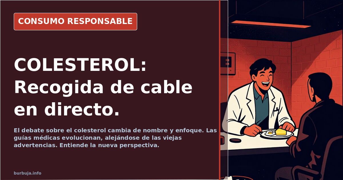 COLESTEROL: Recogida de cable en directo.