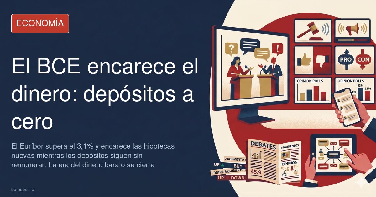 Fachada del Banco Central Europeo en Fráncfort con banderas europeas, símbolo de la subida de tipos de interés