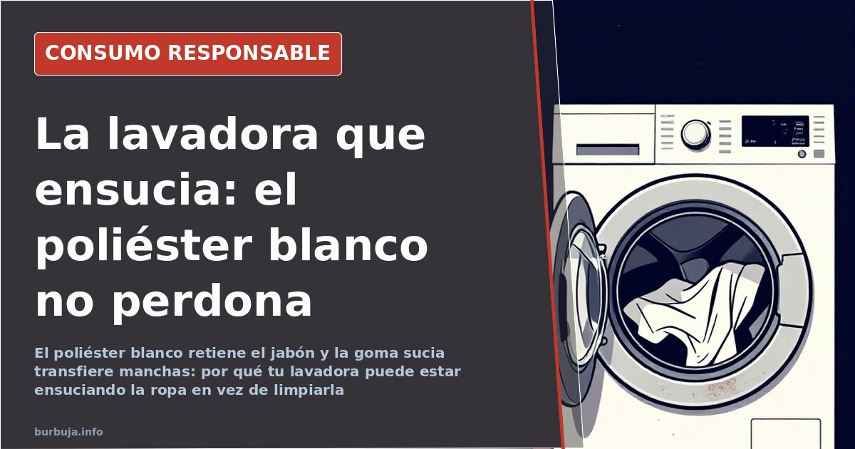 Por qué la lavadora ensucia la ropa en lugar de lavarla