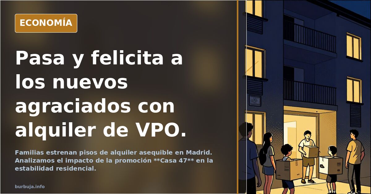 Pasa y felicita a los nuevos agraciados con alquiler de VPO.