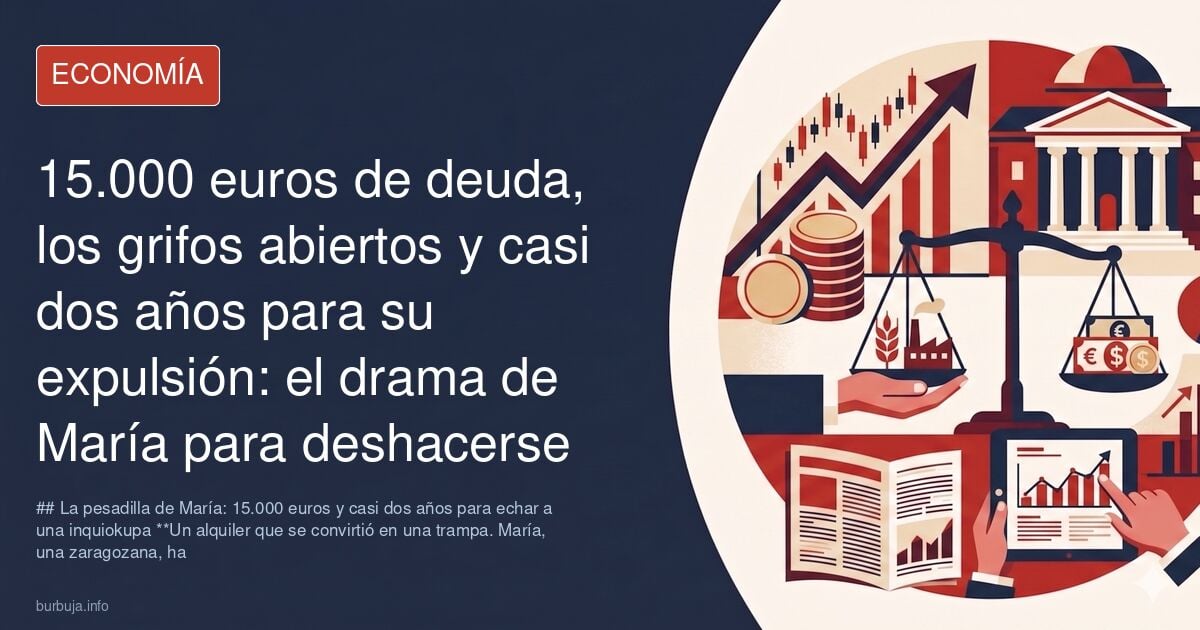 15.000 euros de deuda, los grifos abiertos y casi dos años para su expulsión: el drama de María para deshacerse de una inquiokupa
