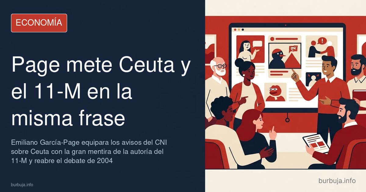 Emiliano García-Page durante una comparecencia ante los medios tras los avisos del CNI sobre el 11-M