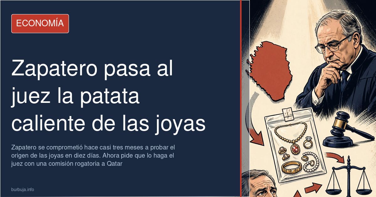 Joyas incautadas y documentos judiciales sobre una mesa, en el caso Zapatero sobre el origen del patrimonio bajo investigació