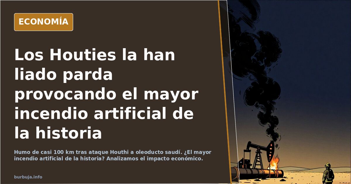 Los Houties la han liado parda provocando el mayor incendio artificial de la historia