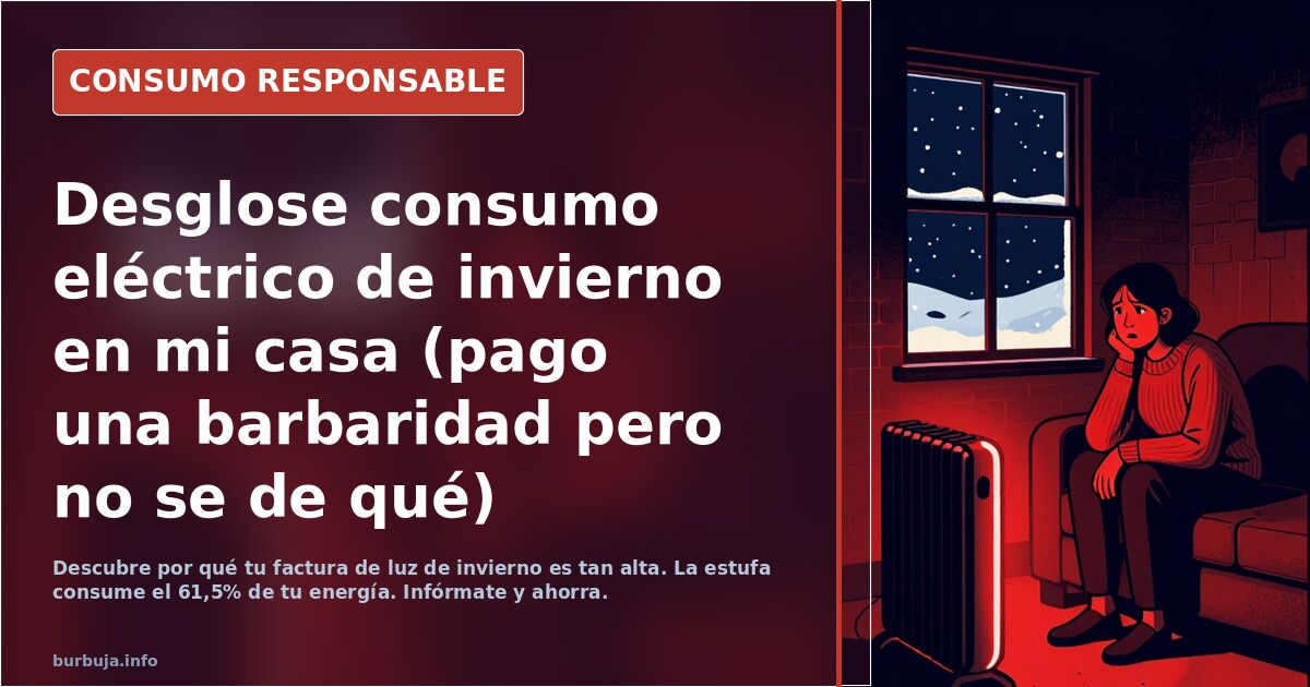 Desglose consumo eléctrico de invierno en mi casa (pago una barbaridad pero no se de qué)