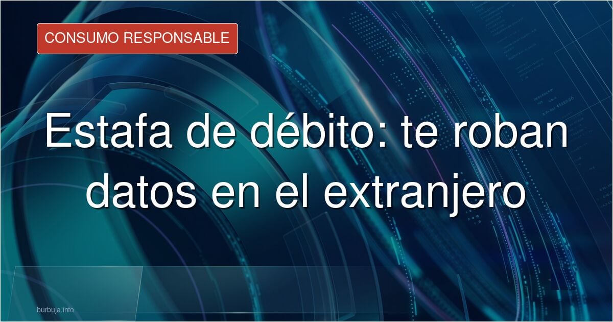 Cuidao! Me han engañado desde Argentina (tarjeta de débito). Leed para que no os pase