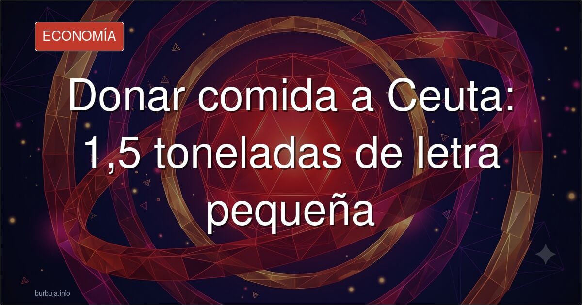 Palés de pan de molde y embutidos no perecederos apilados para una donación de comida a centros de acogida de Ceuta