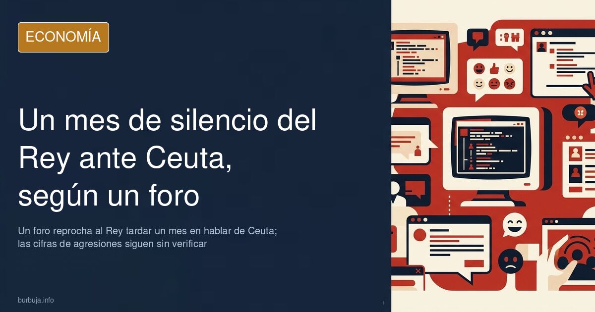 Forum claims King took a month to speak out on Ceuta