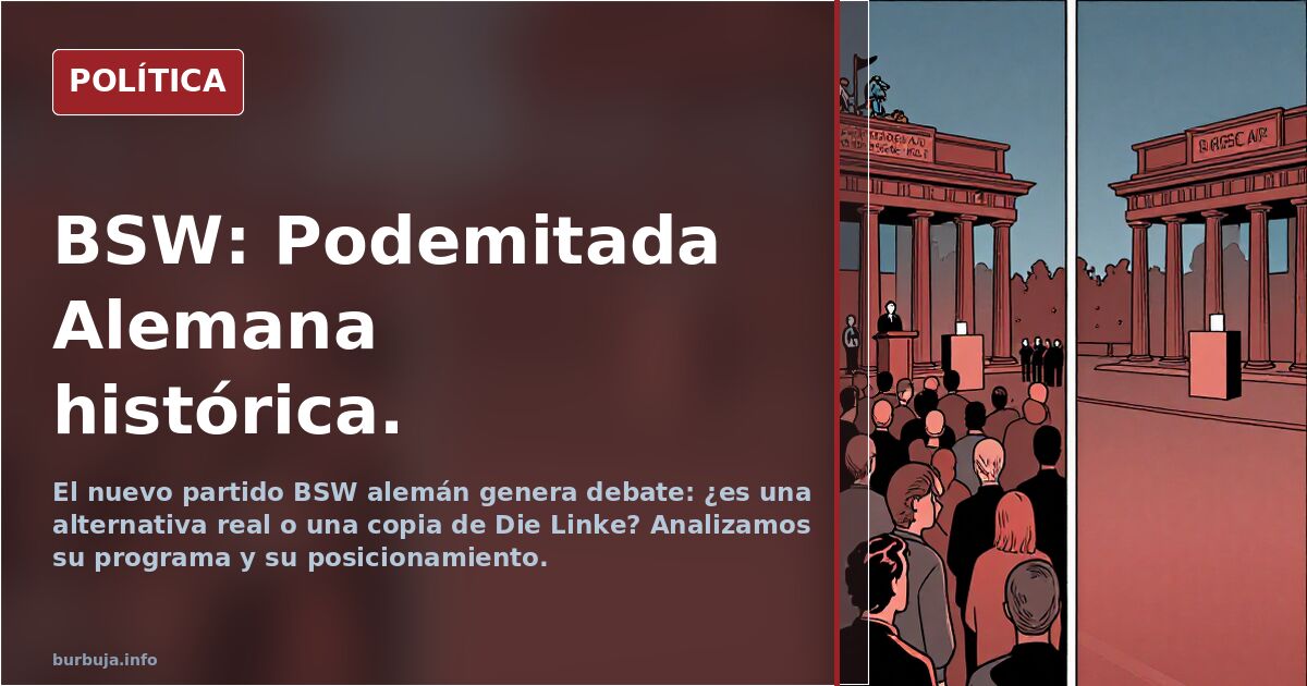 BSW: Podemitada Alemana histórica.
