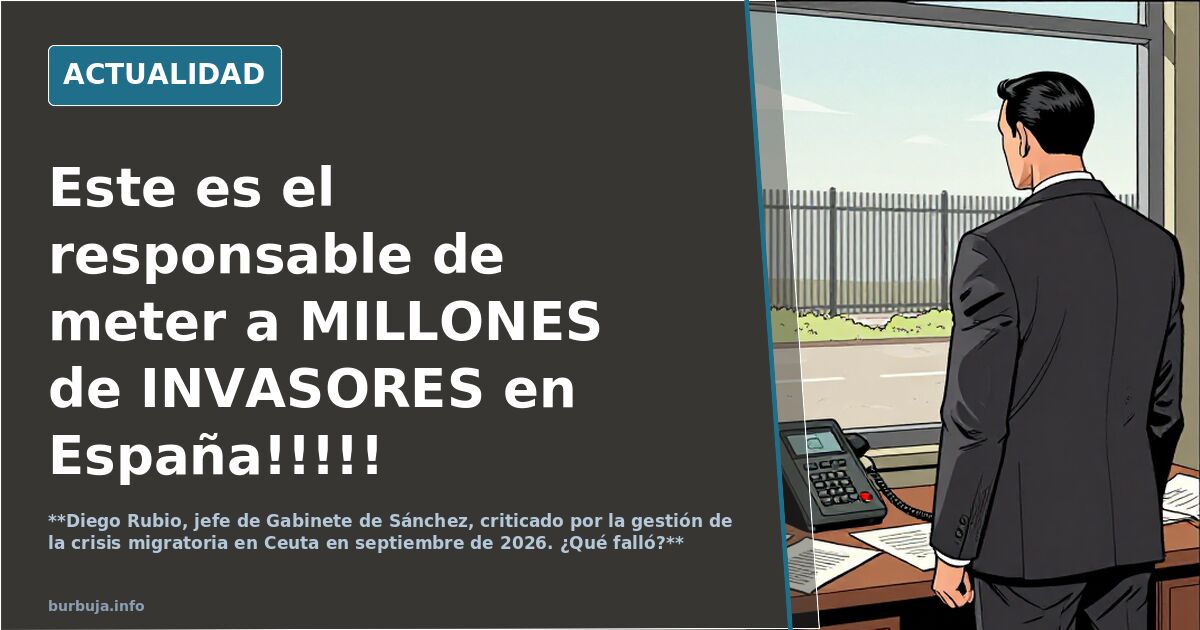 Este es el responsable de meter a MILLONES de INVASORES en España!!!!!