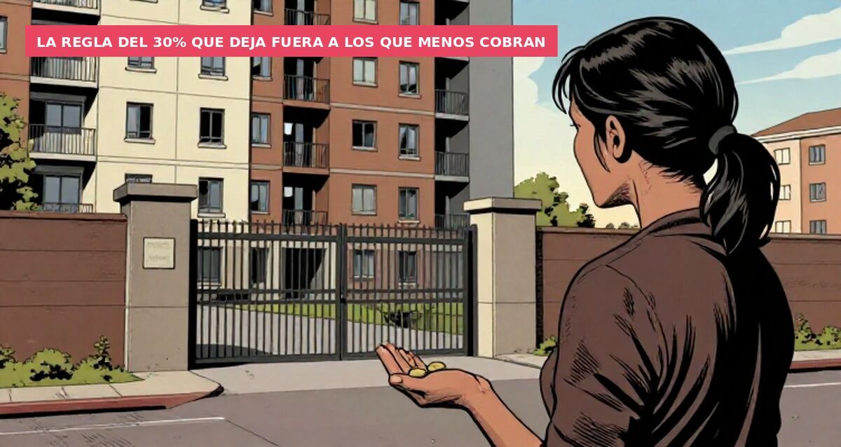 La regla del 30% que deja fuera a los que menos cobran