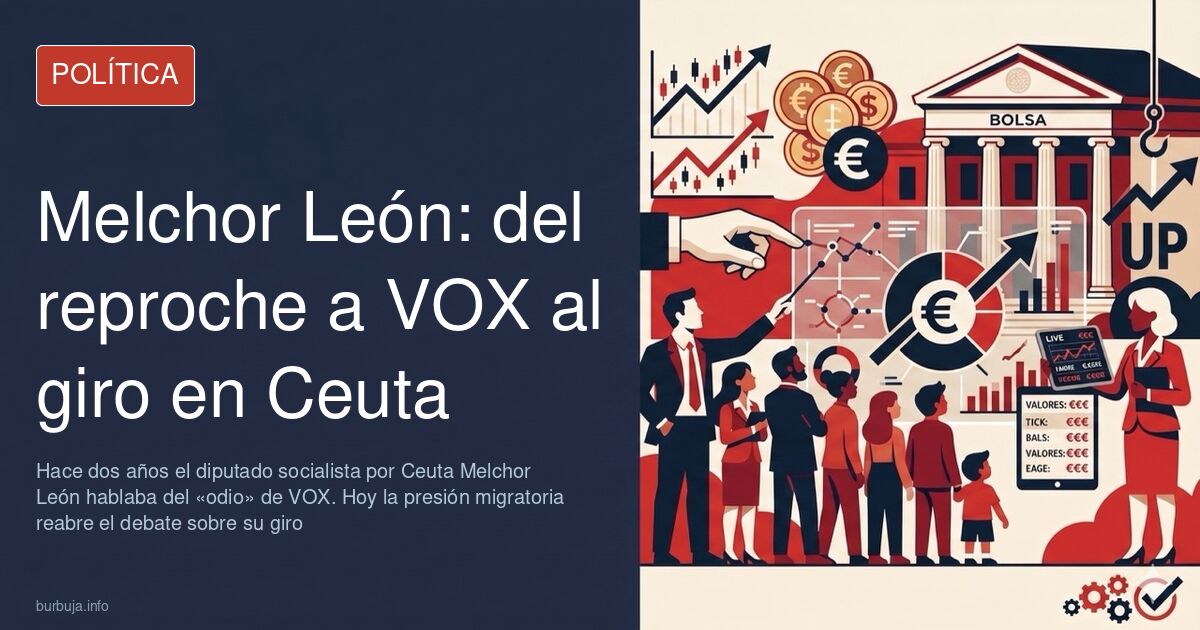 Melchor León: el discurso de Ceuta que cambió en dos años