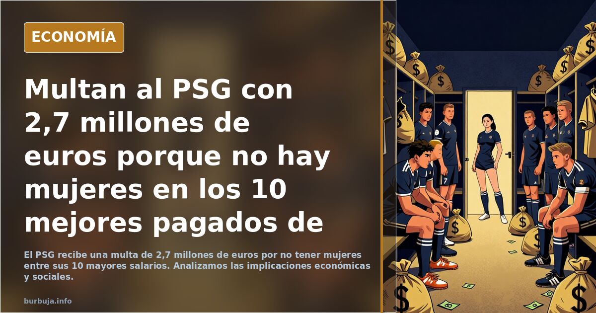 Multan al PSG con 2,7 millones de euros porque no hay mujeres en los 10 mejores pagados de la 'empresa'