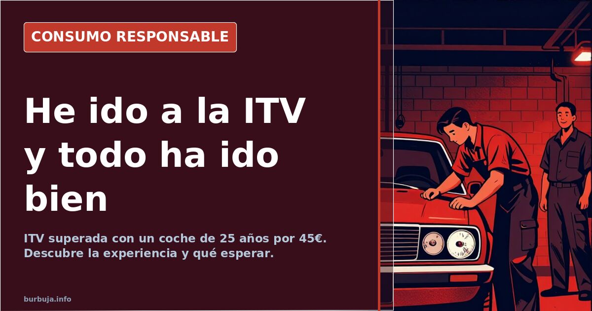 He ido a la ITV y todo ha ido bien